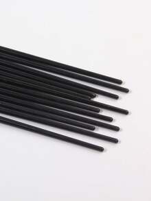 Black Ultra-Fine Blade Eyeliner Brush Soft Bristle Makeup Brush Portable Eyebrow Brush Multi-Function Under Eye Brush All-In-One Makeup Tool - Black - View 6