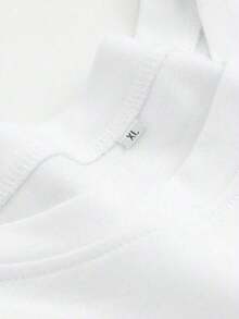 Printed Men's Short-Sleeve Shirt T Summer Round-Neck Cotton Shirt, Casual And Versatile, Suitable For Couples - 白色 - 查看 4