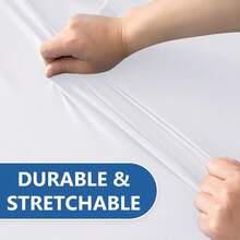 1pc Rectangular Table Spandex Tablecloth (White/Black), Fitted Stretch Tablecloth, Professional Elastic Spa Bed Cover, Massage Bed Cover, Wrinkle-Resistant Elastic White Tablecloth, Washable Spandex Tablecloth Protector, Beauty Salon, Tattoo Bed Cover, Suitable For Party, Wedding, Cocktail Party, Banquet, Holiday Events - A - View 4