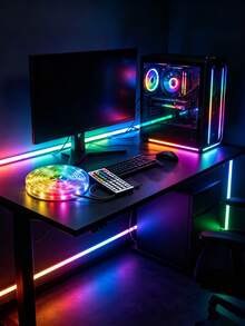 5V RGB Color LED Strip Lights, 44-Key Infrared Remote Control; Color-Changing Ambient Lights, Suitable For Christmas, Halloween, Birthday Party, Wedding, Various Festival Decorations, Can Decorate Bedroom Walls, Create Home Atmosphere - Color - View 9