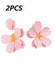 Aesthetic Multi-Functional 5-In-1 Flower-Shaped Sealing Clips, Unisex, Suitable For Kitchen Food Storage, Office Refrigerator, Potato Chip Bag Clips, Bag Clips, Kitchen Essential Supplies, Kitchen Gadgets, Home Kitchen And Office Storage Essentials - Multicolor - View 12