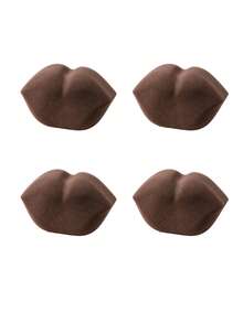 2/4/6/8/10pcs Creative Lip-Shaped Makeup Sponges, 4 Colors Available, High Elasticity Soft Makeup Sponge, Dry & Wet Use, Fits Skin, Suitable For Foundation And Concealer, Unique Shaped Makeup Sponge - Multicolor - View 22
