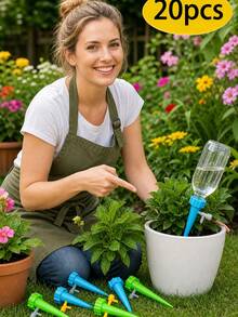 Automatic Watering Device, Slouchy Watering Assistant, Self-Spraying Nozzle, Adjustable Plant Watering Nozzle With Slow Release Control Valve, Suitable For Outdoor And Holiday Plant Watering - Multicolor - View 5