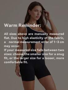 Women's Sporty Jumpsuit, Black & White Color Block, One Shoulder Hollow Out, Slimming Waist & Lifting Butt, Fitted Yoga Romper Sports - Black - View 5