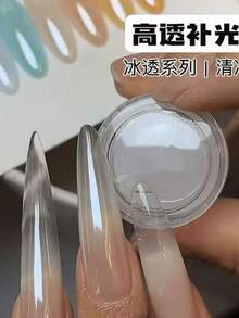 1pc Mirror Nail Powder, High Gloss High Transparency Crystal Powder Fine Texture, Suitable For DIY Nail Art Decoration - Multicolor - View 5