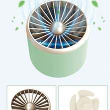 1pc Portable USB Rechargeable Mini Fan, Eyelash Drying Fan For Eyelash Extension, 3 Speed Adjustable Noiseless Handheld Fan, Basic Eyelash Extension Supplies/Air Conditioner Blower - Green - View 7