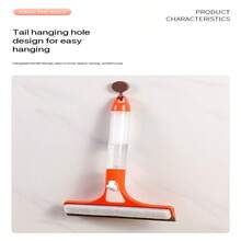 3-In-1 Window Cleaning Squeegee, Multi-Function Spray Window Scraper Cleaning Tool, Suitable For Window Glass Doors, Mirror Scraper, Brush, Car Glass, Motorcycle Glass, Silicone Integrated Spray Water Glass Squeegee, Household Window Squeegee 3-In-1 Water Scraper With Built-In Spray, Glass Cleaning Gadget - Multiple Styles - View 10