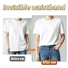 4pcs Exquisite Lace Trim Hem Waist Belt/1 Strap + 3 Buckles/Suitable For T-Shirts, Dresses, Shirts/Invisible Button Extender - Multicolor - View 6
