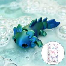 1/2/3pcs Cute Axolotl Ornament With Gift Bag, Random Gecko, Strange Animal-Shaped, PLA Material, Movable Joints, Desktop & Car Decoration, Novelty Birthday Gift, Party Favor, Axolotl Toy, Christmas Stocking Fillers, Party Bag Filler, Halloween Gifts - Multicolor - View 23