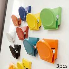 5/10pcs Heavy Duty Metal Magnetic Clips, Dopamine Multicolor Round Strong Grip Refrigerator And Whiteboard Folder Clips, Cute Multifunctional Photo, Memo, Bill And Food Bag Organizer Clips, Suitable For Home, Kitchen, Office, Classroom, Storage Cabinet And Cruise Cabin - View 15