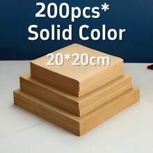 100/200/400pcs Heavy Duty Baking Paper, Unbleached Non-Stick Paper, Suitable For Air Fryer, Grill, Steam, Bake Bread, Cake And Food Packaging - Multicolor - View 12