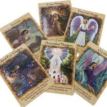 Angel Healing Oracle Cards, 44 English Cards, Angel Theme Series Cards, Suitable For Christmas Gifts, Party Gathering Divination Prediction Card Game - Multicolor - View 1