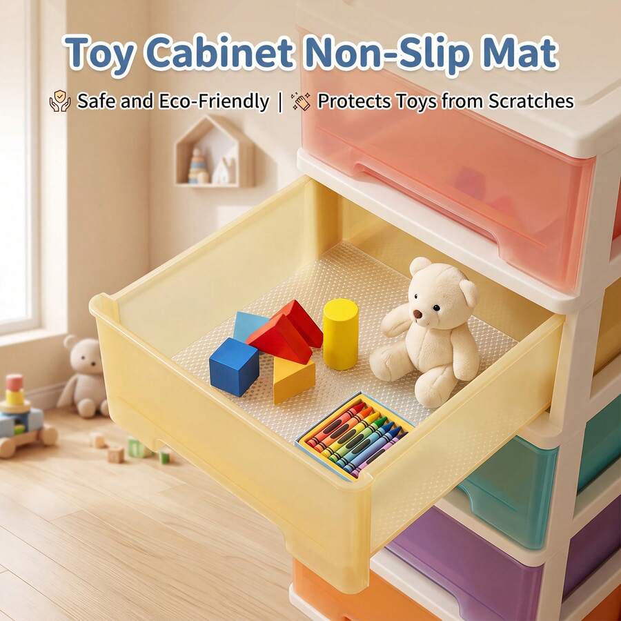1 Roll Dotted Textured Non-Slip Thickened Cuttable EVA Drawer Liner - View 1