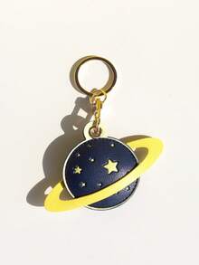1PC Planet Keychain, Cute Bag Charm Car Key Ring Pendant, Holiday Gift Accessory - Multicolor - View 10