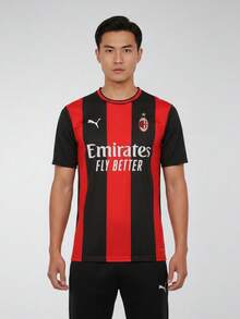 Puma 男士 Club 系列短袖 T 恤 梭織無領短版上衣 78412101 - 紅木色 - 查看 1