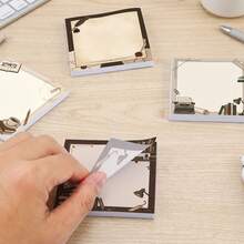 4 Packs Total 200 Sheets Vintage Library Sticky Notes 75x75mm 3x3 Inch, Book & Coffee Writing Theme Self-Adhesive Memo Pads, Nostalgic Study Planner To-Do List Desktop Reminder Stickers, School Office Stationery Supplies - 75 X 75 mm - View 8
