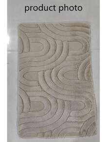 1pc Geometric U-Shaped Pattern Doormat, Bath Mat, Carpet, Floor Mat, Universal Doormat, Bedroom Carpet, Area Rug - Multicolor 2 - View 3