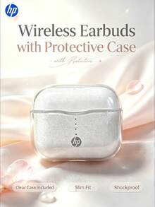 HP Wireless Semi-In-Ear Bluetooth Earbuds (Includes Transparent Protective Case), Bluetooth 6.0 Type-C Charging, Noise-Canceling Calls, Compact & Portable, Comfortable Fit, Suitable For Sports & Running, Compatible With Phone/Tablet/Laptop - View 2