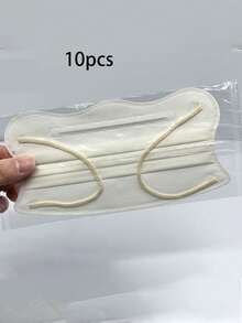 10pcs Individually Wrapped 3-Ply Disposable UV Protection Face Masks, Unisex Full Coverage Face Shield, Single And 10-Pack Options, Suitable For Daily Outdoor Use - Multicolor - View 7