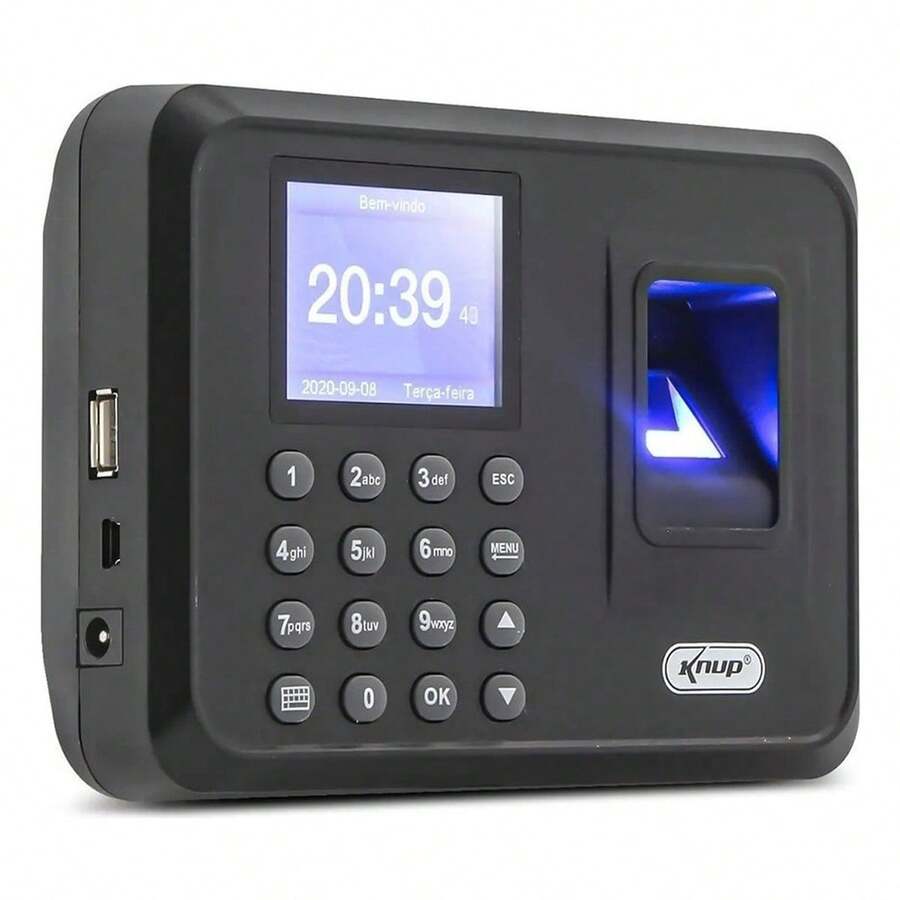 Relógio Ponto Biométrico Digital Livre Software Fácil Config - 1PC - Visão 1