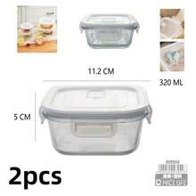 Heat‑Resistible Glass Lunch Box With Lid, Odor‑Resistant Leak‑Proof Quick‑Lock Lid Meal Container, Multi‑Capacity Clear Glass Food Keeper, Oven & Freezer Kitchen Food Storage Organizer - Transparent - View 17