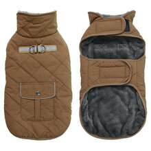Metglad Mantel Hangat Musim Dingin untuk Anjing, Jaket Hewan Peliharaan dengan Tali Serut dan Tas Penyimpanan, Jaket Anjing Cuaca Dingin Reflektif dengan Visibilitas Tinggi yang Dapat Diatur, Cocok untuk Anjing Kecil, Sedang, dan Besar di Dalam dan Luar Ruangan - Unta - View 14