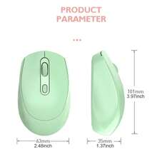 2.4G 無線滑鼠 1600 DPI 電腦滑鼠，附 USB 接收器，便攜式無線 USB 滑鼠，電池供電無線滑鼠，適用於筆記型電腦、PC、桌上型電腦 - 查看 3