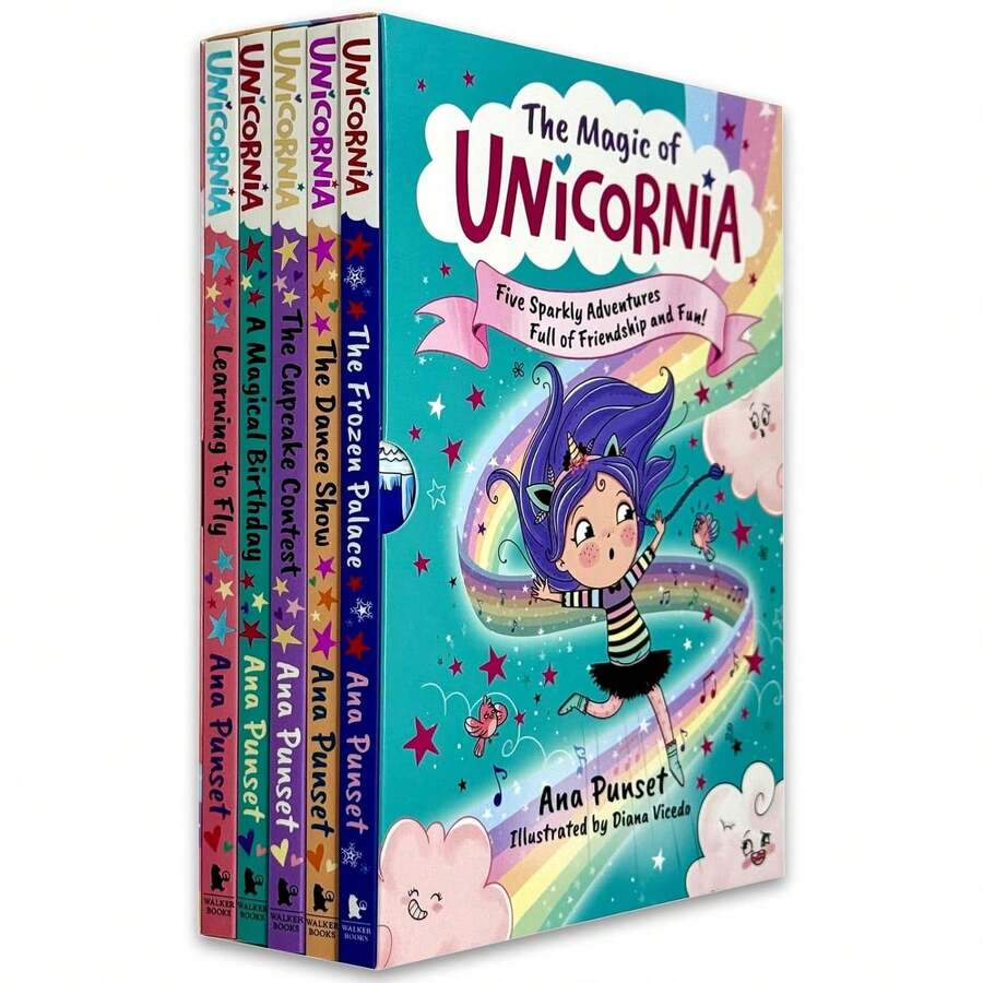 Unicornia Series 5 Books Collection Set By Ana Punset - Ages 5-8 - Paperback Chapter Books - Sets - View 1