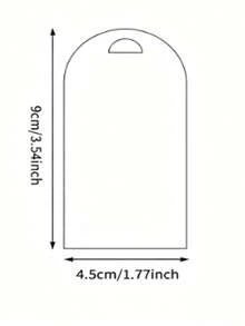 20pcs Acrylic Wedding Place Cards, Arch-Shaped Blank Name Tags, DIY Seat Cards, Hanging Wedding Decor Signs - No Ribbon - View 3