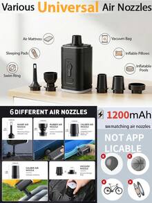 專業真空旅行壓縮收納袋，肩背包，可重複使用，便攜式多功能電動充氣/抽氣泵附LED燈，適用於行李箱、背包和隨身攜行袋 - 查看 4