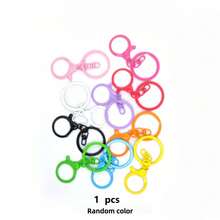 110/330pcs Mixed Colored Iron Open Rings And Zinc Alloy Swivel Lobster Clasp Hooks,Colorful DIY Accessories For Craft And Keychain Making Projects - Multi-color - View 7