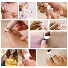 Five In One Portable Nail File, Electric Nail Drill With 5 Accessory Drills, USB Charging With LED Lights, Adjustable Speed, Suitable For Nail Art And Nail Care Tools, Electric Nail File Set, Ideal For Birthday And Holiday Gifts - Multicolor - View 8