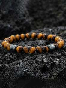 diffone Fashion Handmade 8MM Natural Stone Beaded Bracelet Charms Men Armband Cool Yoga Meditation Jewelry - 8mm Beaded Bracelet - View 6