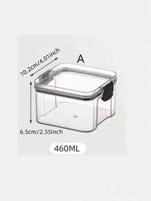Lidded Food Storage Jar, Airtight Food Canister, Food Storage Container, For Pantry Organization And Storage, Can Store Cereal, Rice, Pasta, Flour, And Sugar, Home Kitchen Supplies - Black - View 11