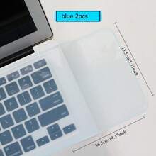 1/2pcs 445*140mm Ultra-Thin Silicone Keyboard Protector - Waterproof, Dust-Proof, Suitable For Standard PC Desktop Keyboards, Transparent Design, Durable Silicone Material, Anti-Spill, Anti-Scratch, Non-Fading, Easy To Clean, Suitable For Full-Size Computer Keyboards, Universal Type, Computer Accessories - Universal Version - View 10