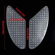 2PCS Motorcycle Tank Grip Pads Left & Right, Elastomer Anti‑Slip Volcano Profile Traction Pad, Frame & Gas Tank Protector For Better Control, Strong Adhesive - A - View 2