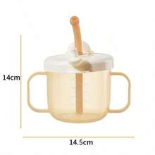 Straw Milk Cup With Scale, Large Baby Weaning Cup, Baby Bottle, Drinking Cup For 1-3 Years Old And Above, Sippy Cup - Multicolor - View 8