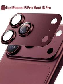 ZYONS Camera Lens Protector For IPhone 18 Pro Max/18 Pro/17 Pro Max/17 Pro - [Unbreakable] [Strong Adhesion] [Compatible With Phone Cases] Metal Rear Camera Screen Protector (Orange, Silver, Blue, Deep Cherry Red) - A - View 16