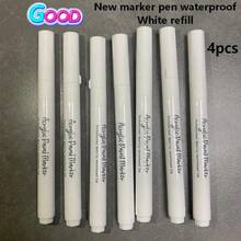 2/4/6pcs White Marker Pens, Waterproof Alcohol Ink, Suitable For Tires, Fabrics, Wood And Artificial Leather, Easy To Grip, Long-Lasting Graffiti Art Pens - Multicolor - View 14