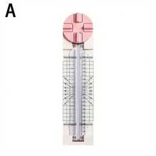 1 Pcs 4 In 1 Paper Cutter ID Photo Hand Account Art Office Paper Crafts Home Cutter Plastic Paper Small Cutter Multifunctional J7I2 - Pink - View 1