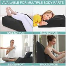 Coussin Jambes, Oreiller Elevation Jambes, Améliore la Circulation et Réduit L'enflure, Confortable et Portable Coussins Relève- - Noir - Voir 5