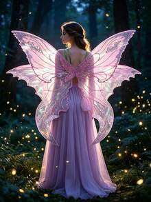 Adult Fairy Tale Costume, With Colorful Butterfly Wings, Is Perfect For Halloween Costume Changes, Themed Parties And Stage Performances. - Multicolor - View 1