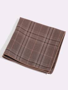 1pc Vintage Plaid Pocket Square, Men's Suit Pocket Decor Accessory - Multicolor - View 9