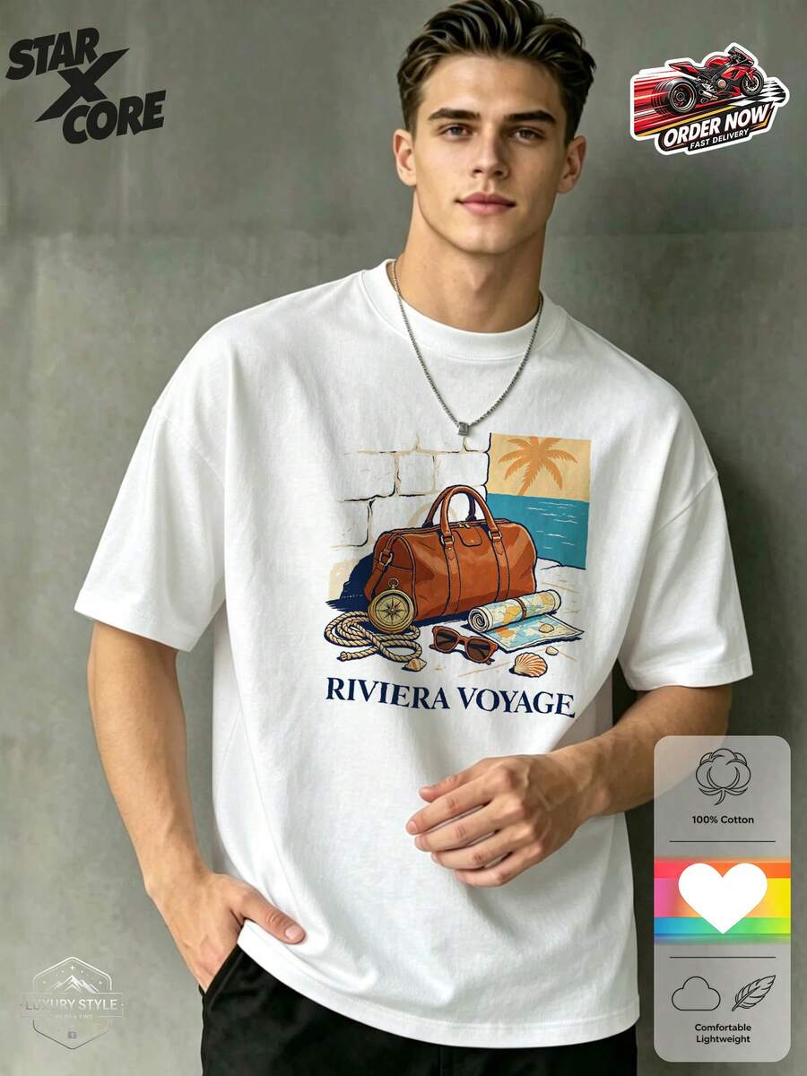 Men T-Shirts - White - View 1