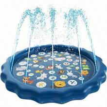 Marine Life Pattern Water Spray Trampoline - Multicolor - View 5