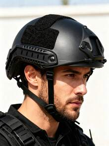 Tactical Helmet, Riot Control Special Forces Tactical Tiger Stripe Special Operations Training Helmet, Made Of Fiberglass, With Adjustable Chin Strap, Night Vision Device Mount, And Side Rails, Fathers Day Gift - A - View 1