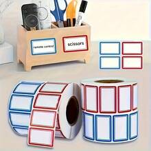1500/750pcs Residue-Free Peel-Off Non-Adhesive Labels, Suitable For Refrigerator, Freezer, Pantry, Kitchen, Used For Organizing Food Containers, Bottles, Meal Prep, Reusable Freezer Stickers, Birthday Stickers, Gift Labels, Dual Color - Multicolor - View 3