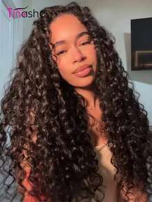 Tinashe 沙灘捲髮自然波浪 V 型假髮 真人髮 180% 密度 仿真頭皮感 不需留髮 巴西真人髮 自然色 女款 無膠假髮 夾式即戴 - SNatural - 查看 3
