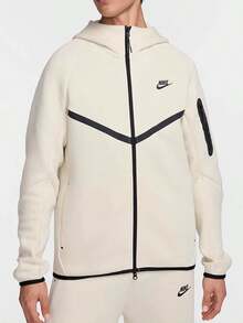 Nike WINDRUNNER Tech 男士外套 時尚舒適百搭運動休閒長袖夾克杏色 - 杏色 - 查看 1