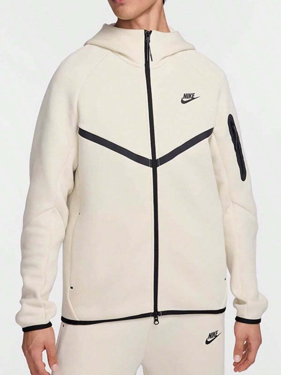 Nike WINDRUNNER Tech 男士外套 時尚舒適百搭運動休閒長袖夾克杏色 - 杏色 - 查看 1